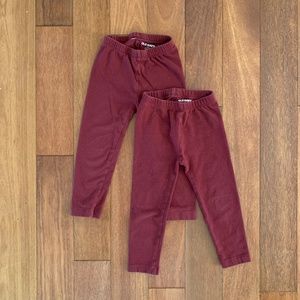 Old Navy Kids Leggings in Burgundy